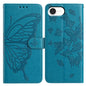 Butterfly Flutter Pattern Embossed Leather Phone Case
