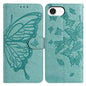 Butterfly Flutter Pattern Embossed Leather Phone Case