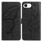 Butterfly Flutter Pattern Embossed Leather Phone Case
