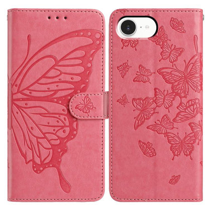 Butterfly Flutter Pattern Embossed Leather Phone Case