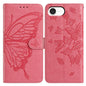 Butterfly Flutter Pattern Embossed Leather Phone Case