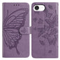 Butterfly Flutter Pattern Embossed Leather Phone Case
