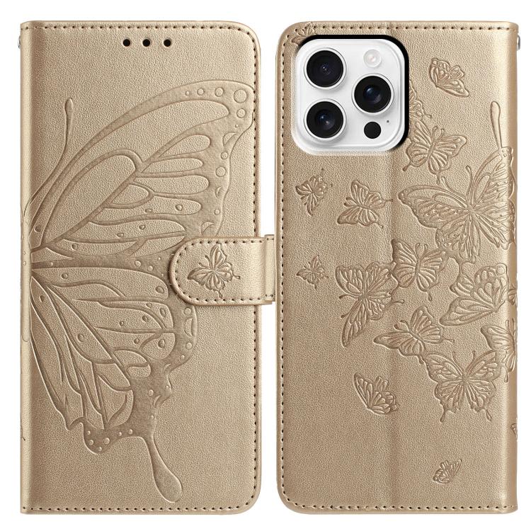 Butterfly Flutter Pattern Embossed Leather Phone Case