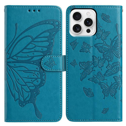 Butterfly Flutter Pattern Embossed Leather Phone Case