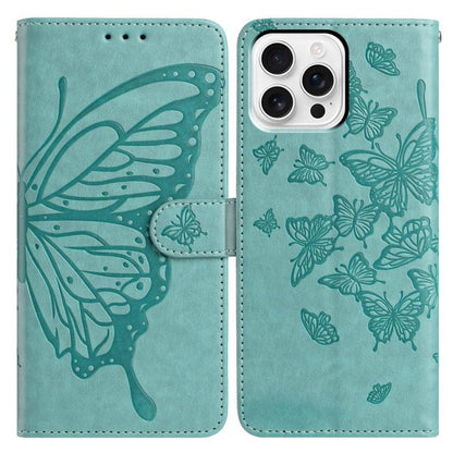 Butterfly Flutter Pattern Embossed Leather Phone Case