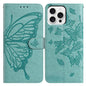 Butterfly Flutter Pattern Embossed Leather Phone Case