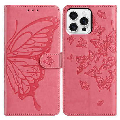 Butterfly Flutter Pattern Embossed Leather Phone Case