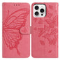 Butterfly Flutter Pattern Embossed Leather Phone Case