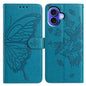 Butterfly Flutter Pattern Embossed Leather Phone Case