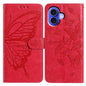Butterfly Flutter Pattern Embossed Leather Phone Case