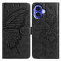 Butterfly Flutter Pattern Embossed Leather Phone Case
