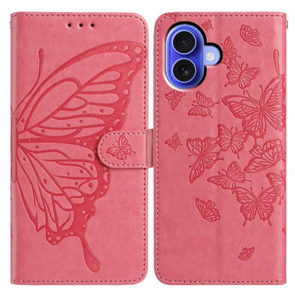 Butterfly Flutter Pattern Embossed Leather Phone Case