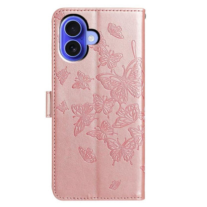 Butterfly Flutter Pattern Embossed Leather Phone Case