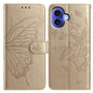 Butterfly Flutter Pattern Embossed Leather Phone Case