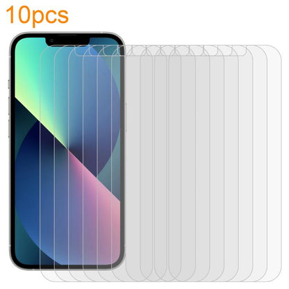 10pcs xDfind 0.26mm 9H 2.5D Middle Aluminum Tempered Glass Film, For iPhone 16e / 13 / 13 Pro, For iPhone 16 Pro Max, For iPhone 16 Pro, For iPhone 16 Plus, For iPhone 16, For iPhone 15 Plus / 15 Pro Max, For iPhone 15 / 15 Pro, For iPhone 14 Plus�����...