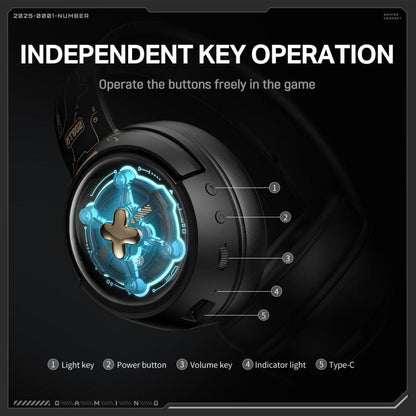 ONIKUMA GT802  Bluetooth 2.4G Wired E-sports Game Headset