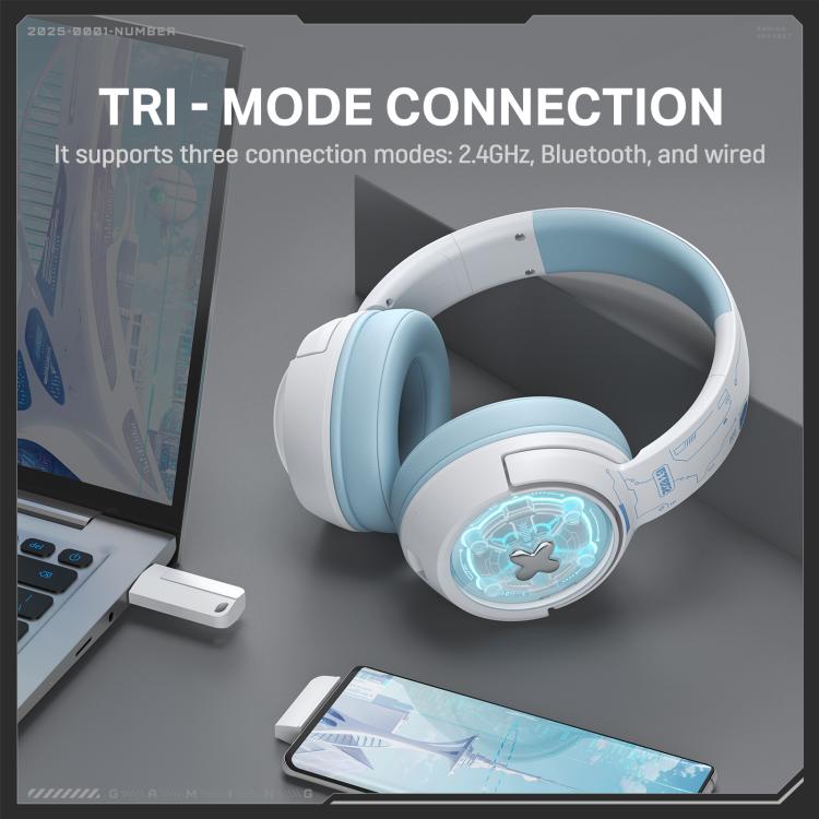 ONIKUMA GT802  Bluetooth 2.4G Wired E-sports Game Headset, GT802