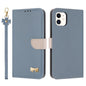 Metal Bow Leather Phone Case with Hand Strap, For iPhone 12 Pro Max, For iPhone 11 Pro Max, For iPhone 11, For iPhone 11 Pro