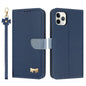 Metal Bow Leather Phone Case with Hand Strap, For iPhone 12 Pro Max, For iPhone 11 Pro Max, For iPhone 11, For iPhone 11 Pro