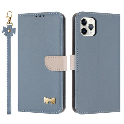 Metal Bow Leather Phone Case with Hand Strap, For iPhone 12 Pro Max, For iPhone 11 Pro Max, For iPhone 11, For iPhone 11 Pro