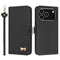 Metal Bow Leather Phone Case with Hand Strap, For iPhone 17e / 16e, For iPhone 17 Pro Max, For iPhone 17 Pro, For iPhone 17