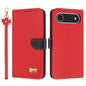 Metal Bow Leather Phone Case with Hand Strap, For iPhone 17 Pro Max, For iPhone 17 Pro, For iPhone 17, For iPhone Air