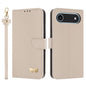 Metal Bow Leather Phone Case with Hand Strap, For iPhone 17 Pro Max, For iPhone 17 Pro, For iPhone 17, For iPhone Air