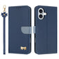 Metal Bow Leather Phone Case with Hand Strap, For iPhone 17 Pro Max, For iPhone 17 Pro, For iPhone 17, For iPhone Air