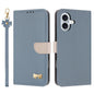 Metal Bow Leather Phone Case with Hand Strap, For iPhone 17 Pro Max, For iPhone 17 Pro, For iPhone 17, For iPhone Air