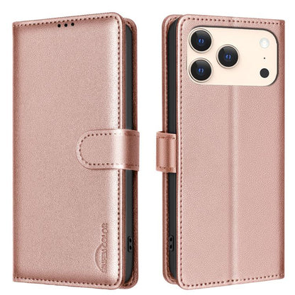 Litchi Texture RFID Anti-theft Leather Phone Case, For iPhone 17 Pro Max, For iPhone 17 Pro, For iPhone 17, For iPhone Air