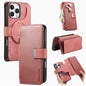 CaseNeo MagSafe RFID Anti-theft Zipper Wallet Retro Leather Phone Case, For iPhone Air, For iPhone 16 Pro Max, For iPhone 16 Pro, For iPhone 16 Plus