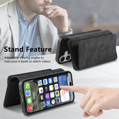 CaseNeo MagSafe RFID Anti-theft Zipper Wallet Retro Leather Phone Case, For iPhone 16, For iPhone 15 Pro Max, For iPhone 15 Pro, For iPhone 15 Plus