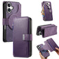 CaseNeo MagSafe RFID Anti-theft Zipper Wallet Retro Leather Phone Case, For iPhone 16, For iPhone 15 Pro Max, For iPhone 15 Pro, For iPhone 15 Plus