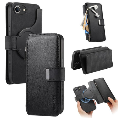 CaseNeo MagSafe RFID Anti-theft Zipper Wallet Retro Leather Phone Case, For iPhone 17e / 16e, For iPhone 17 Pro Max, For iPhone 17 Pro, For iPhone 17