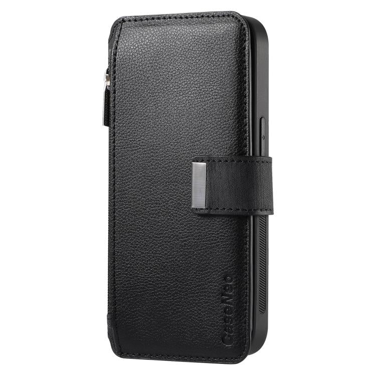 CaseNeo MagSafe RFID Anti-theft Zipper Wallet Retro Leather Phone Case, For iPhone 17e / 16e, For iPhone 17 Pro Max, For iPhone 17 Pro, For iPhone 17