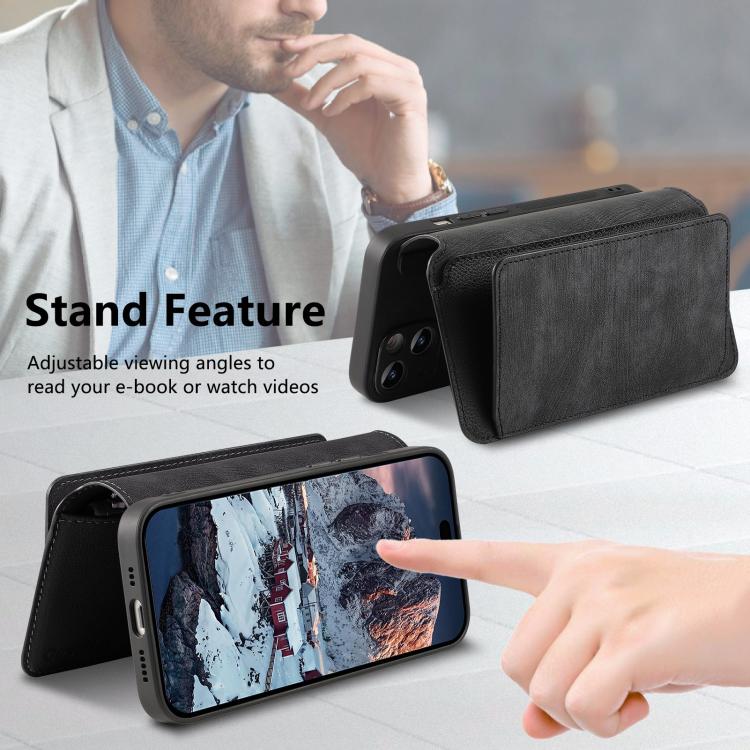 CaseNeo MagSafe RFID Anti-theft Zipper Wallet Retro Leather Phone Case, For iPhone 17e / 16e, For iPhone 17 Pro Max, For iPhone 17 Pro, For iPhone 17