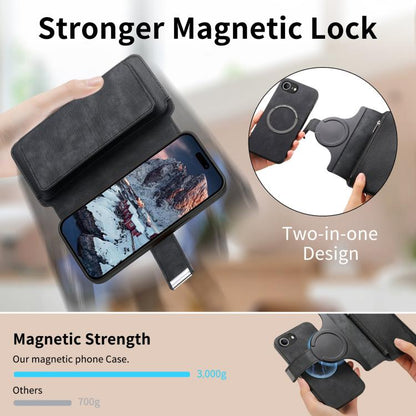 CaseNeo MagSafe RFID Anti-theft Zipper Wallet Retro Leather Phone Case, For iPhone 17e / 16e, For iPhone 17 Pro Max, For iPhone 17 Pro, For iPhone 17