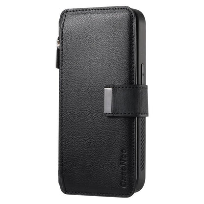 CaseNeo MagSafe RFID Anti-theft Zipper Wallet Retro Leather Phone Case, For iPhone 18 / 17, For iPhone 18 Pro / 17 Pro, For iPhone 18 Pro Max / 17 Pro Max, For iPhone 17e / 16e