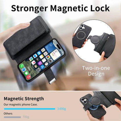 CaseNeo MagSafe RFID Anti-theft Zipper Wallet Retro Leather Phone Case, For iPhone 18 / 17, For iPhone 18 Pro / 17 Pro, For iPhone 18 Pro Max / 17 Pro Max, For iPhone 17e / 16e