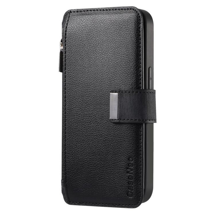 CaseNeo MagSafe RFID Anti-theft Zipper Wallet Retro Leather Phone Case, For iPhone Air, For iPhone 16 Pro Max, For iPhone 16 Pro, For iPhone 16 Plus