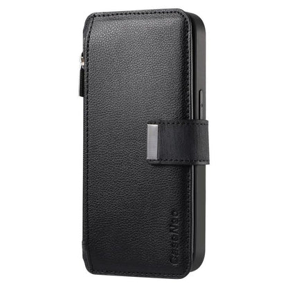 CaseNeo MagSafe RFID Anti-theft Zipper Wallet Retro Leather Phone Case, For iPhone Air, For iPhone 16 Pro Max, For iPhone 16 Pro, For iPhone 16 Plus
