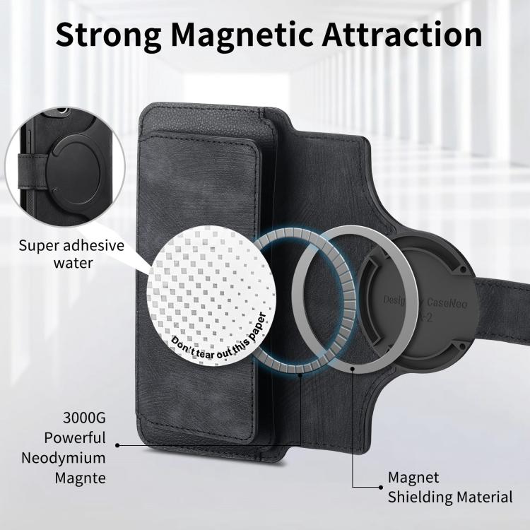 CaseNeo MagSafe RFID Anti-theft Zipper Wallet Retro Leather Phone Case, For iPhone Air, For iPhone 16 Pro Max, For iPhone 16 Pro, For iPhone 16 Plus