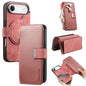 CaseNeo MagSafe RFID Anti-theft Zipper Wallet Retro Leather Phone Case, For iPhone Air, For iPhone 16 Pro Max, For iPhone 16 Pro, For iPhone 16 Plus