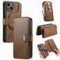 CaseNeo MagSafe RFID Anti-theft Zipper Wallet Retro Leather Phone Case, For iPhone 15, For iPhone 14