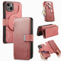 CaseNeo MagSafe RFID Anti-theft Zipper Wallet Retro Leather Phone Case, For iPhone 16, For iPhone 15 Pro Max, For iPhone 15 Pro, For iPhone 15 Plus