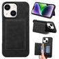 Denior D27 Retro Texture RFID MagSafe Photo Frame Card-slot Phone Case, For iPhone 15, For iPhone 14 Plus, For iPhone 14 / 13, For iPhone 14 Pro, For iPhone 14 Pro Max, For iPhone 13 Pro Max, For iPhone 13 Pro