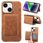 Denior D27 Retro Texture RFID MagSafe Photo Frame Card-slot Phone Case, For iPhone 15, For iPhone 14 Plus, For iPhone 14 / 13, For iPhone 14 Pro, For iPhone 14 Pro Max, For iPhone 13 Pro Max, For iPhone 13 Pro