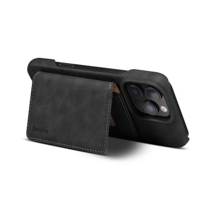 Denior D27 Retro Texture RFID MagSafe Photo Frame Card-slot Phone Case, For iPhone 15, For iPhone 14 Plus, For iPhone 14 / 13, For iPhone 14 Pro, For iPhone 14 Pro Max, For iPhone 13 Pro Max, For iPhone 13 Pro