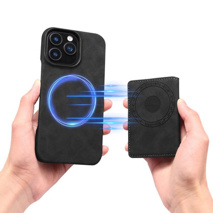 Denior D27 Retro Texture RFID MagSafe Photo Frame Card-slot Phone Case, For iPhone 15, For iPhone 14 Plus, For iPhone 14 / 13, For iPhone 14 Pro, For iPhone 14 Pro Max, For iPhone 13 Pro Max, For iPhone 13 Pro