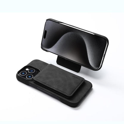 Denior D28 Retro Texture RFID MagSafe Vertical Flip Card-slot Phone Case, For iPhone 15, For iPhone 14 Plus, For iPhone 14 / 13, For iPhone 14 Pro, For iPhone 14 Pro Max, For iPhone 13 Pro Max, For iPhone 13 Pro